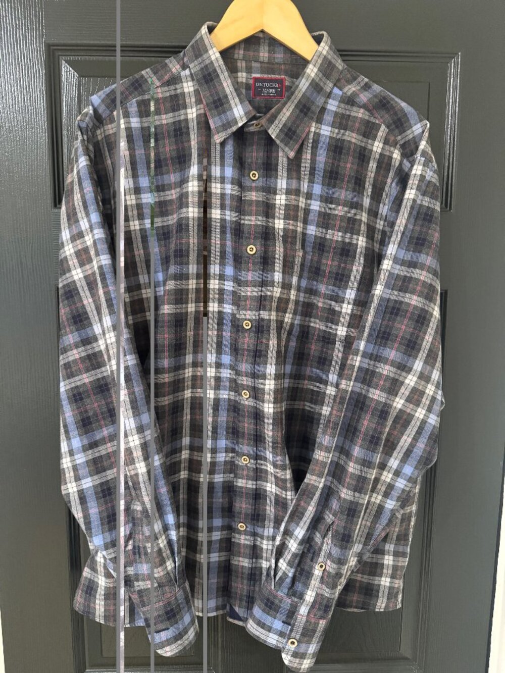 UNTUCKit Carano Long Sleeve Flannel - XXL - Regular Fit